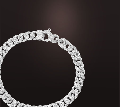 bracelet chaîne diamants