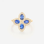 Saphir bleu | Or jaune 750 ‰
