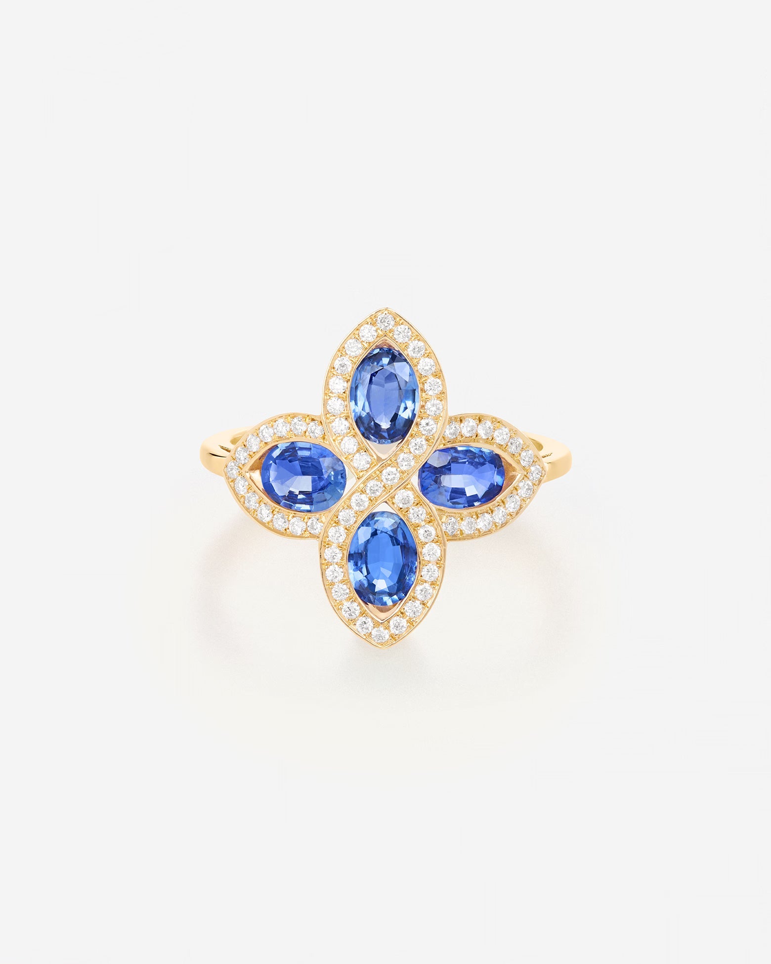 Saphir bleu | Or jaune 750 ‰