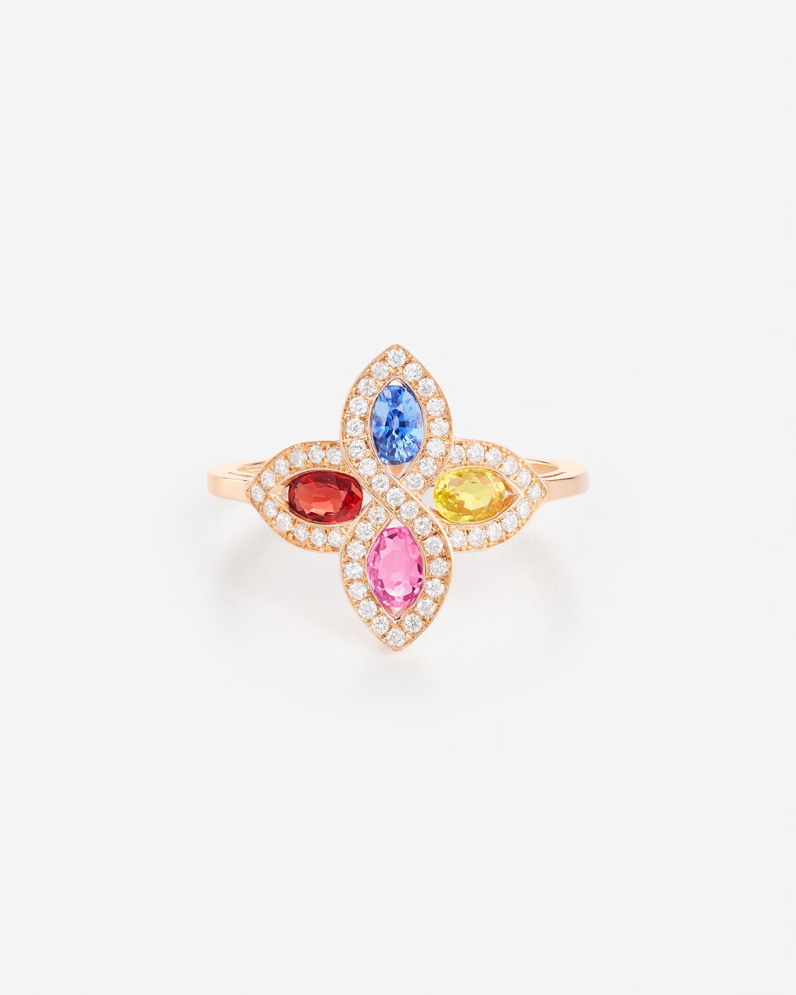 Saphirs Multicolors | Or rose 750 ‰