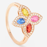 Saphirs Multicolors | Or rose 750 ‰