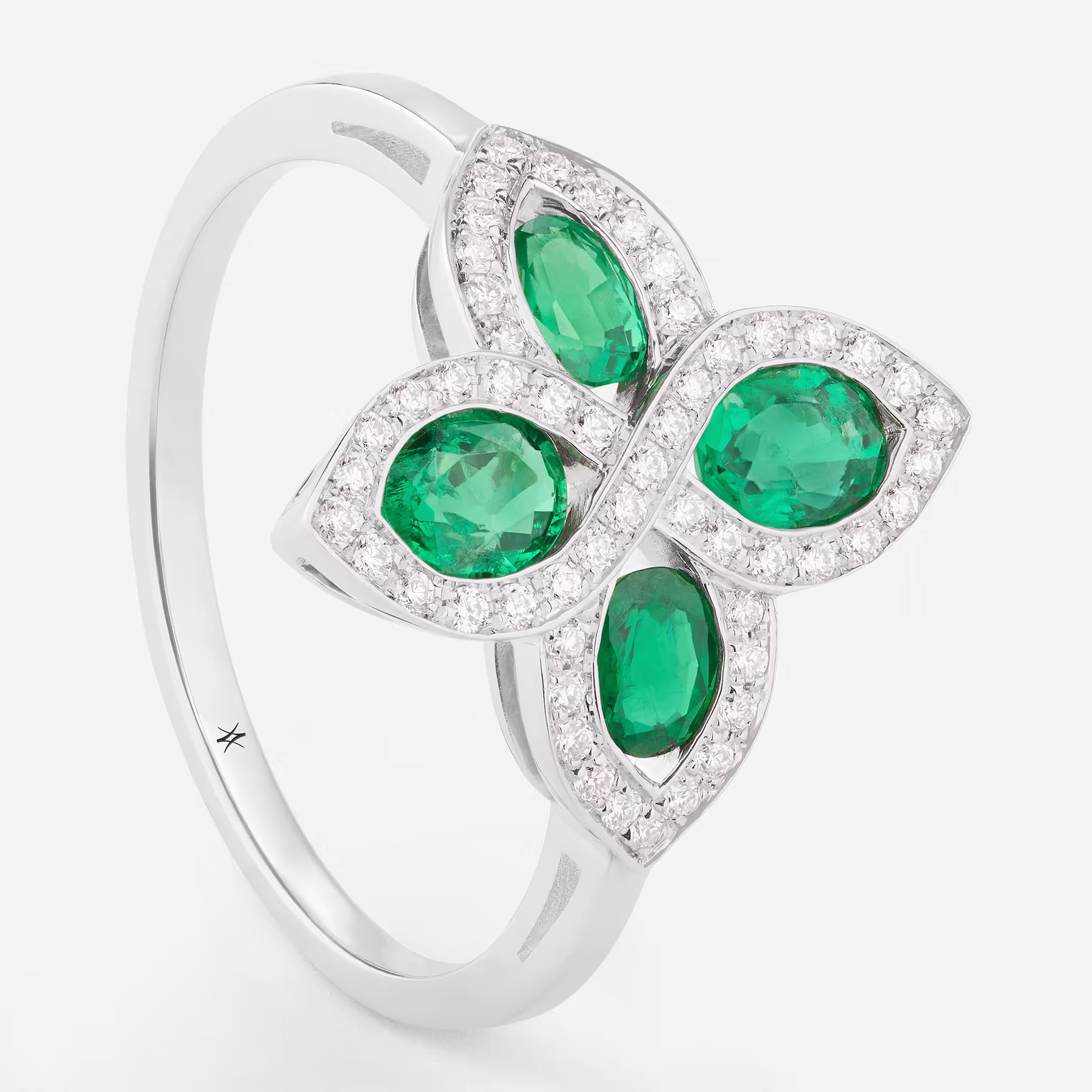 Emeraude | Or blanc 750 ‰