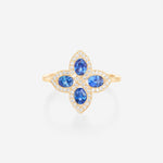 Saphir bleu | Or jaune 750 ‰