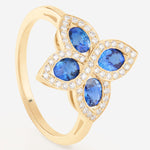 Saphir bleu | Or jaune 750 ‰