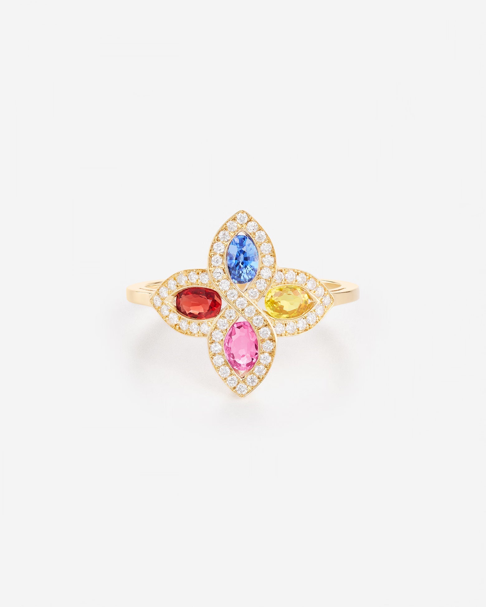 Saphirs Multicolors | Or jaune 750 ‰
