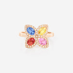 Saphirs Multicolors | Or rose 750 ‰