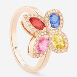 Saphirs Multicolors | Or rose 750 ‰