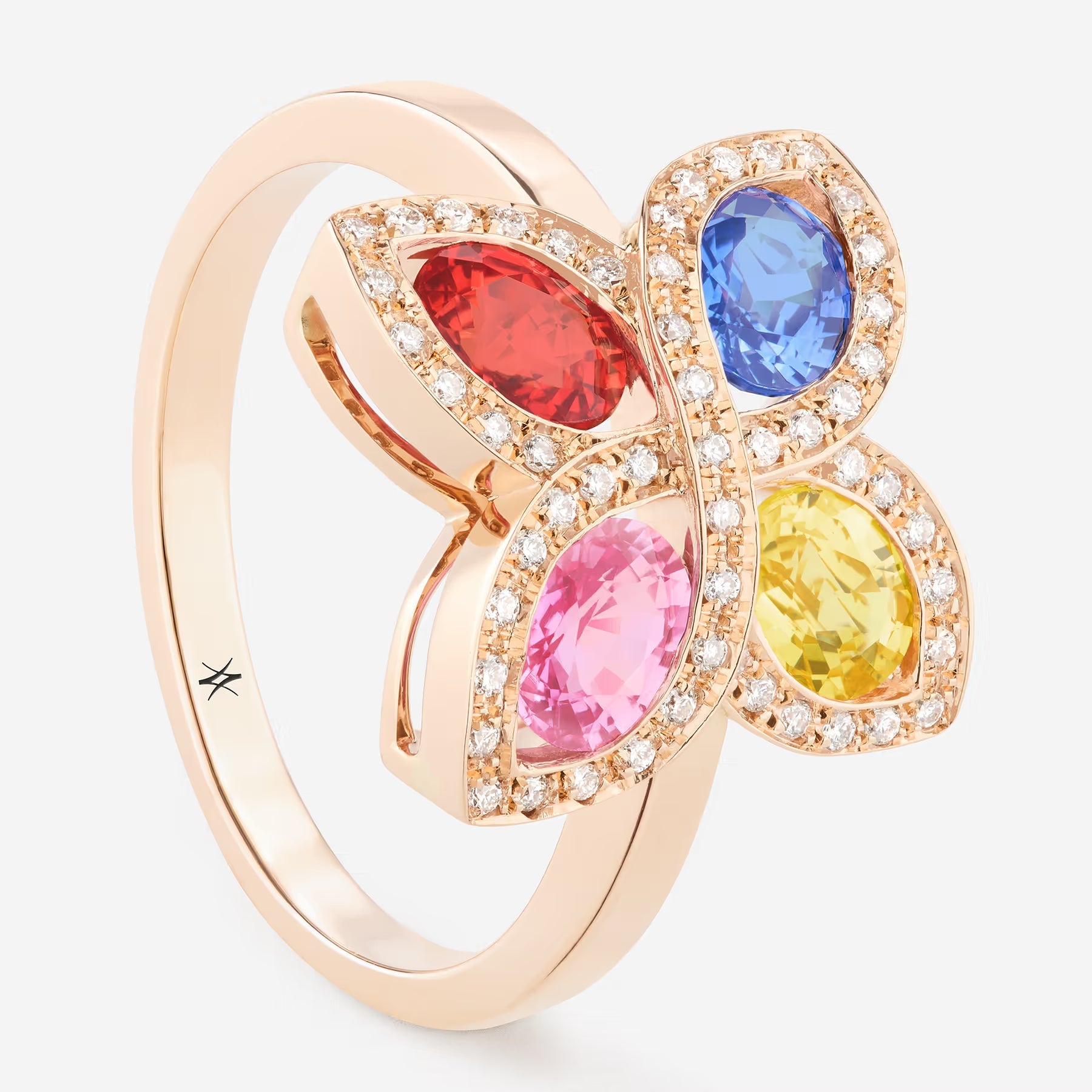 Saphirs Multicolors | Or rose 750 ‰