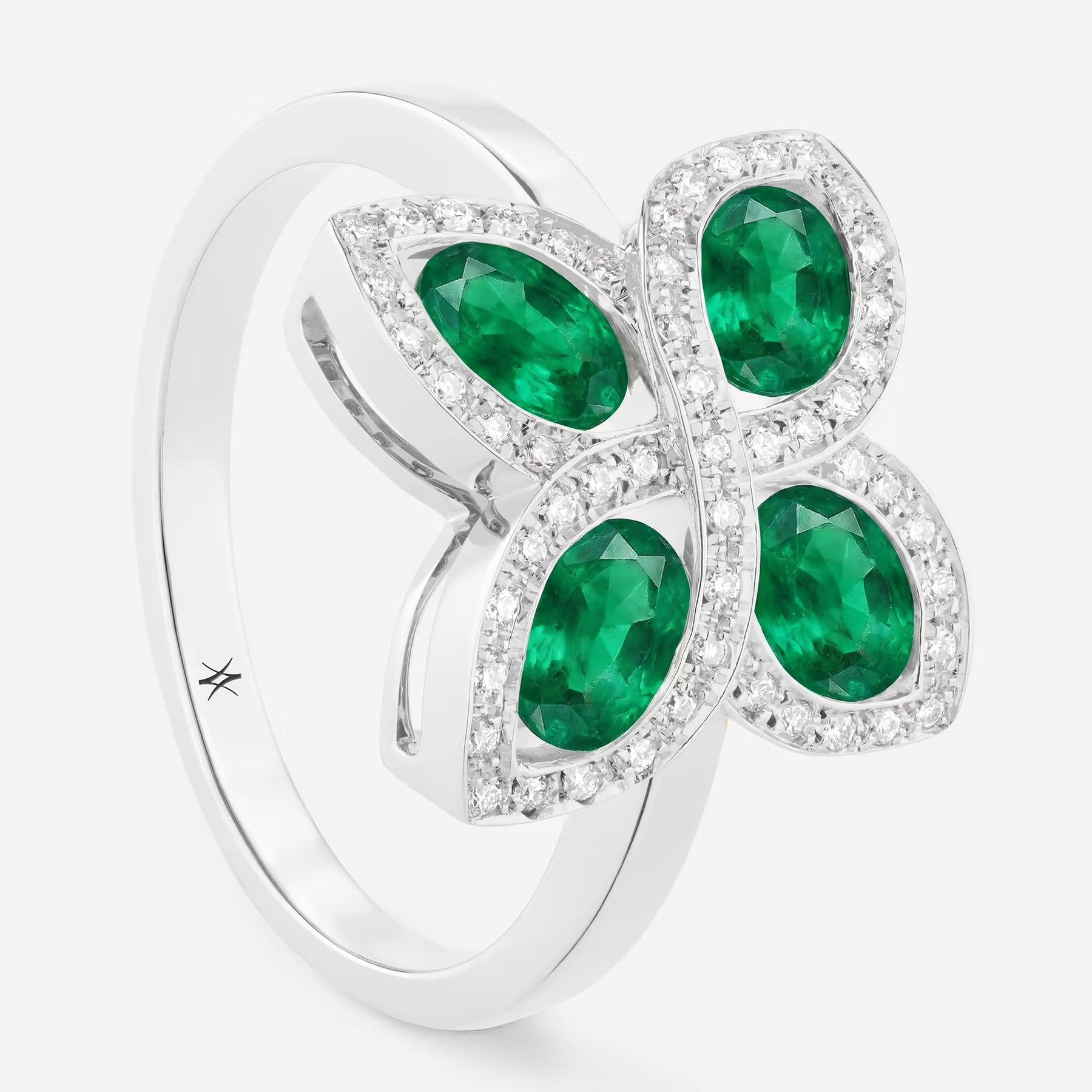 Emeraude | Or blanc 750 ‰