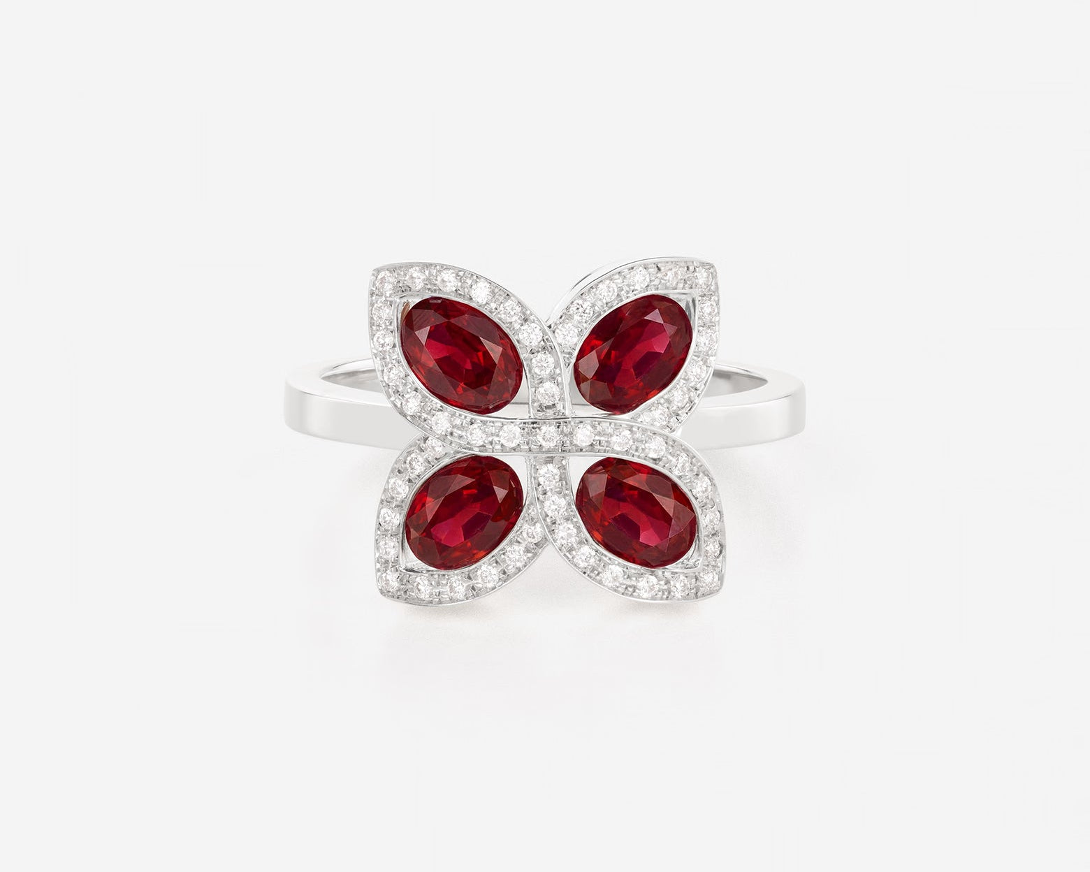 Rubis | Or blanc 750 ‰