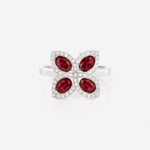Rubis | Or blanc 750 ‰