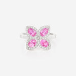 Saphir Rose | Or blanc 750 ‰