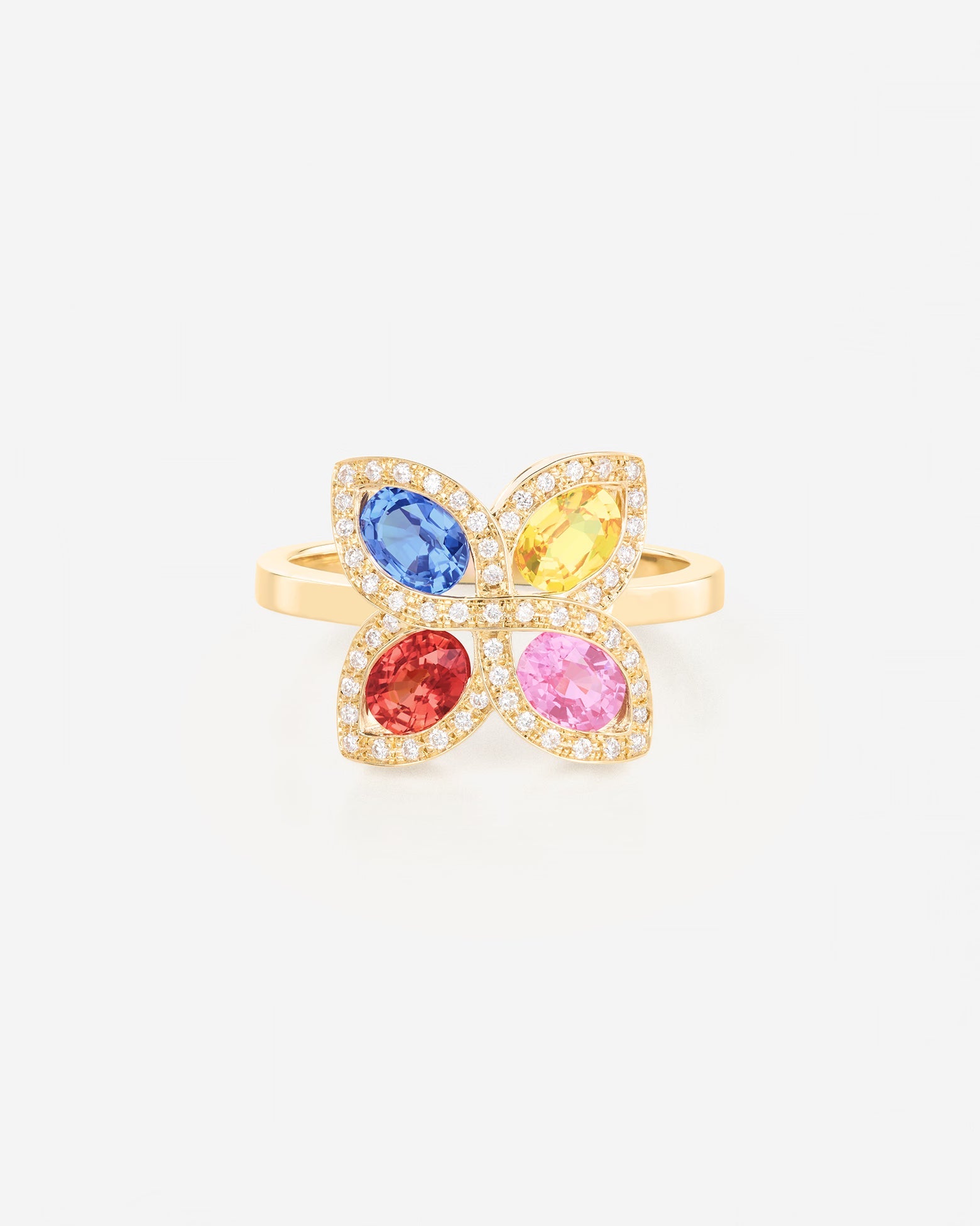 Saphirs Multicolors | Or jaune 750 ‰