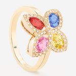 Saphirs Multicolors | Or jaune 750 ‰