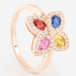 Saphirs Multicolors | Or rose 750 ‰