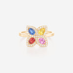 Saphirs Multicolors | Or jaune 750 ‰