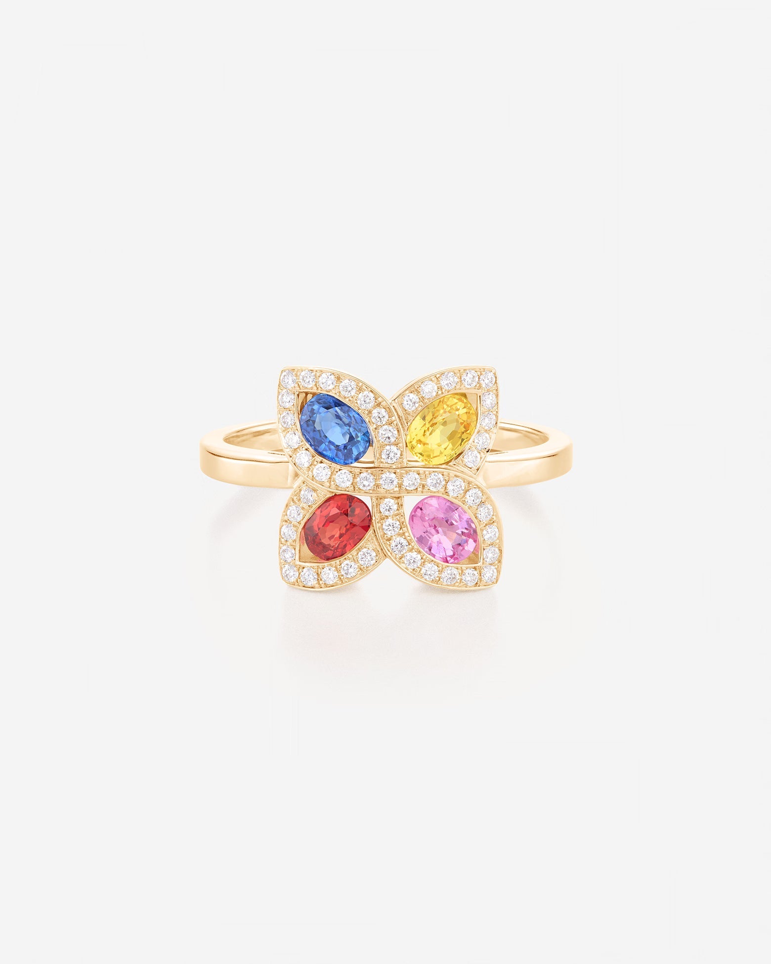 Saphirs Multicolors | Or jaune 750 ‰