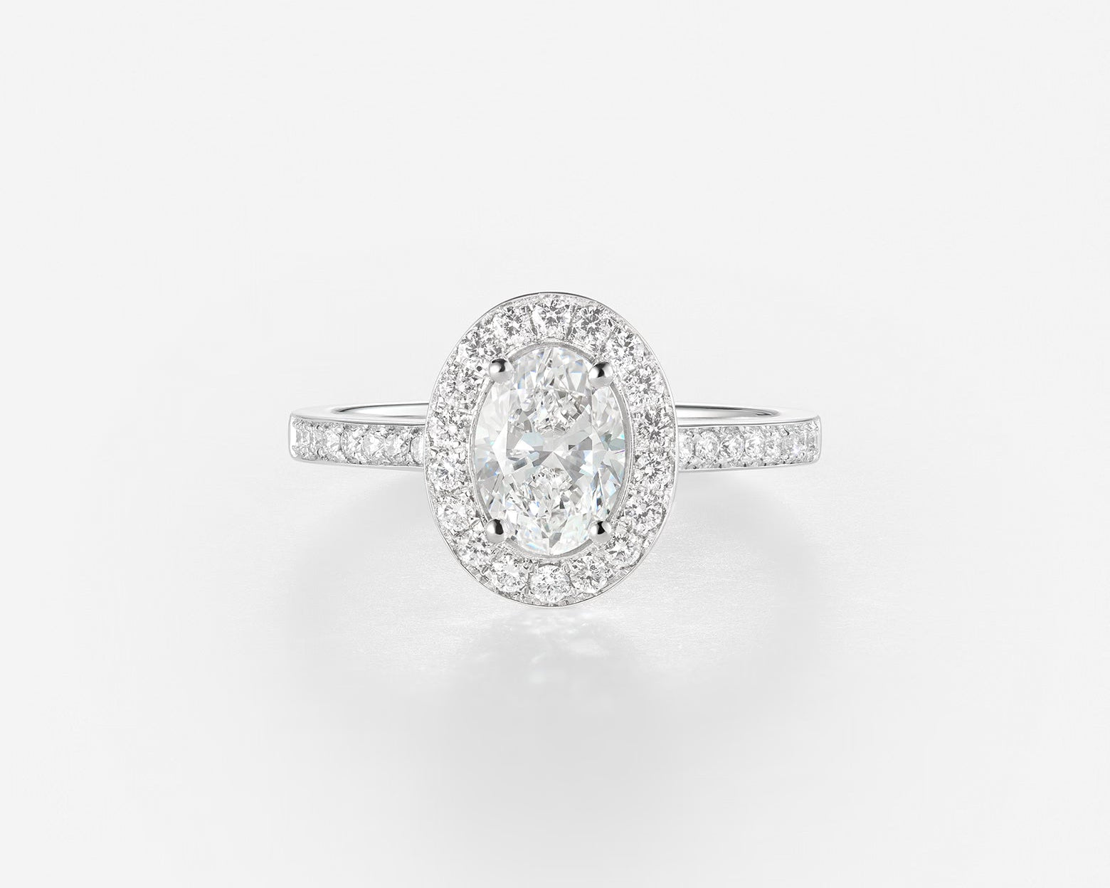 Diamant 0,30ct | Or blanc 750 ‰