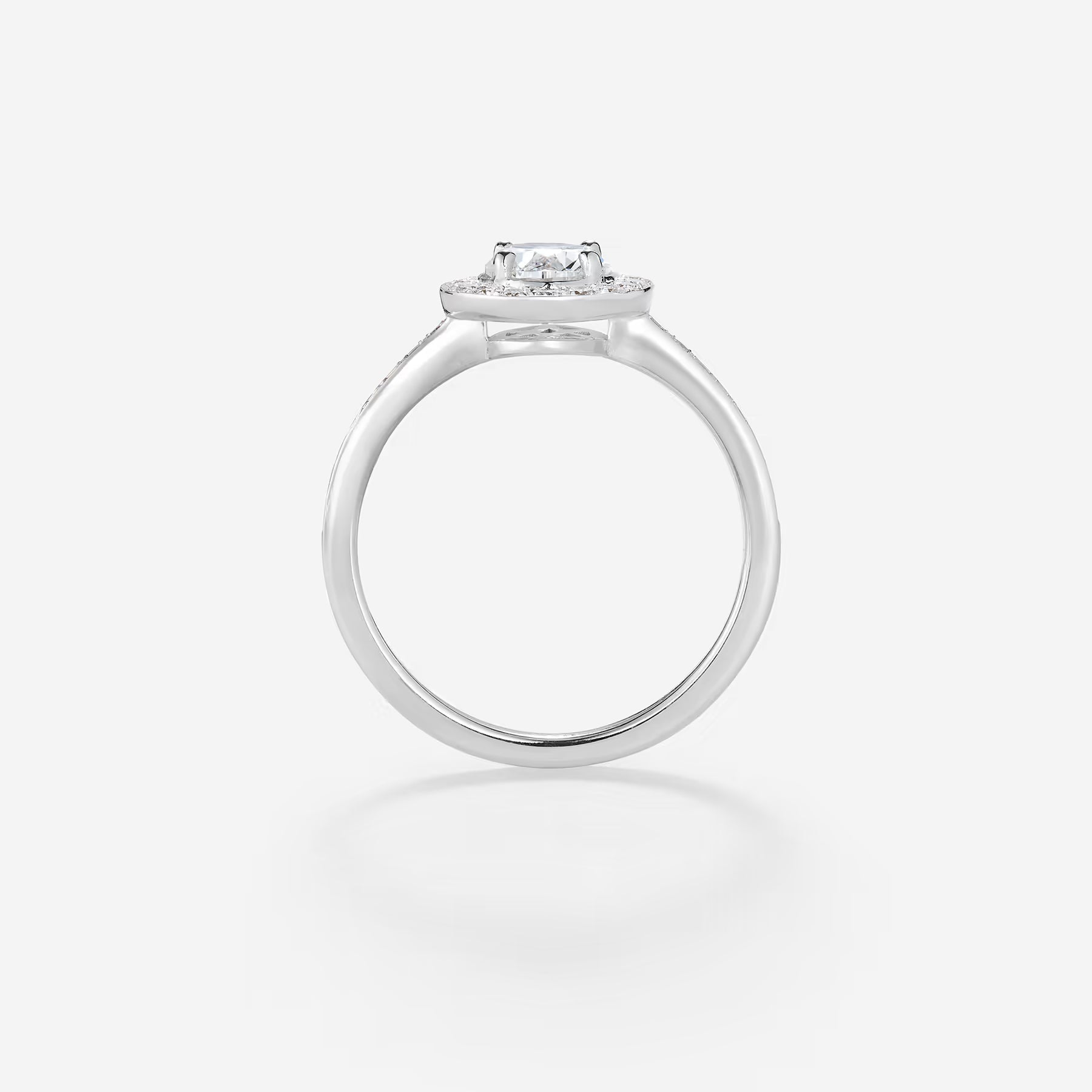 Diamant 0,30ct | Or blanc 750 ‰
