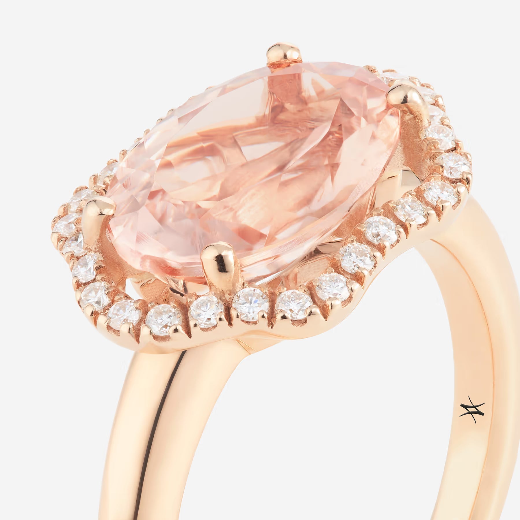 Morganite | Or rose 750 ‰