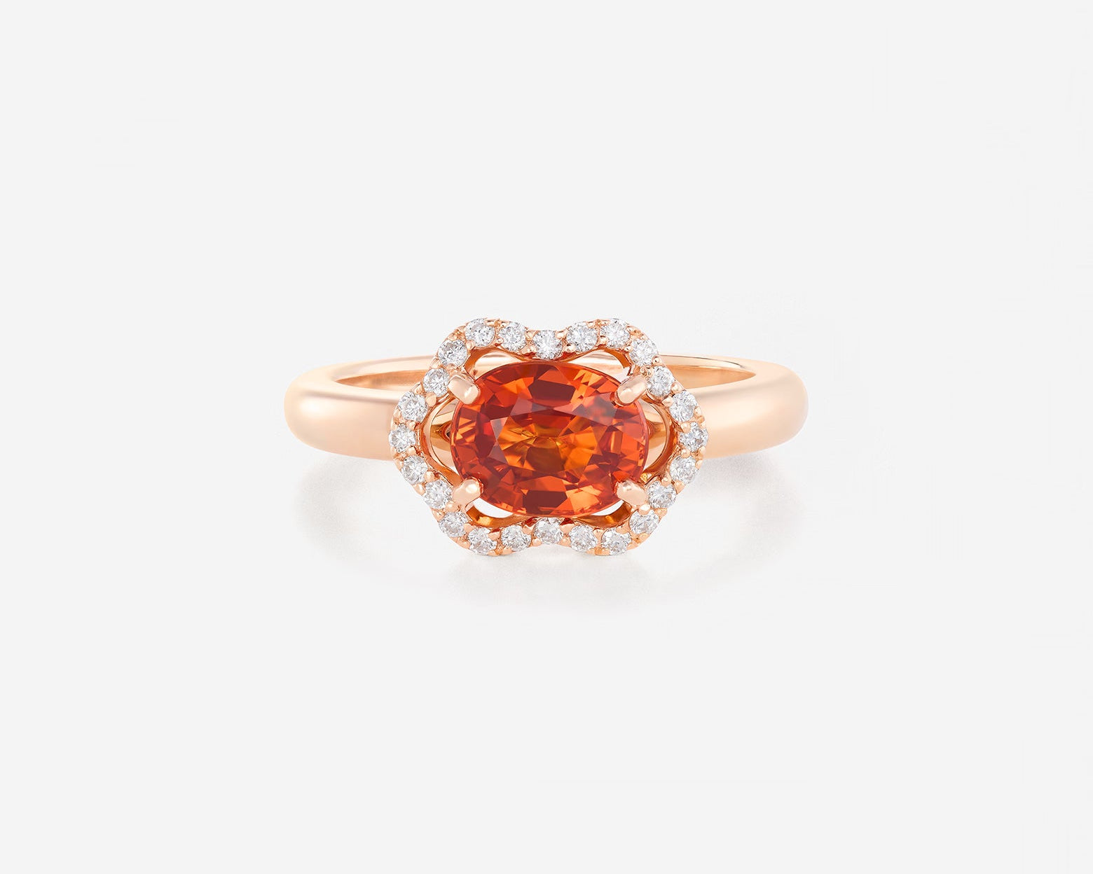 Saphir Orange | Or rose 750 ‰