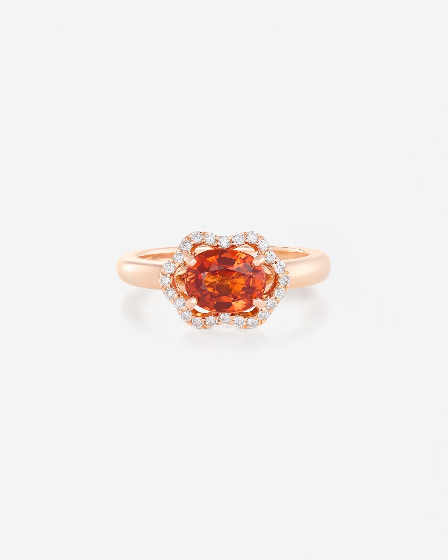 Saphir Orange | Or rose 750 ‰