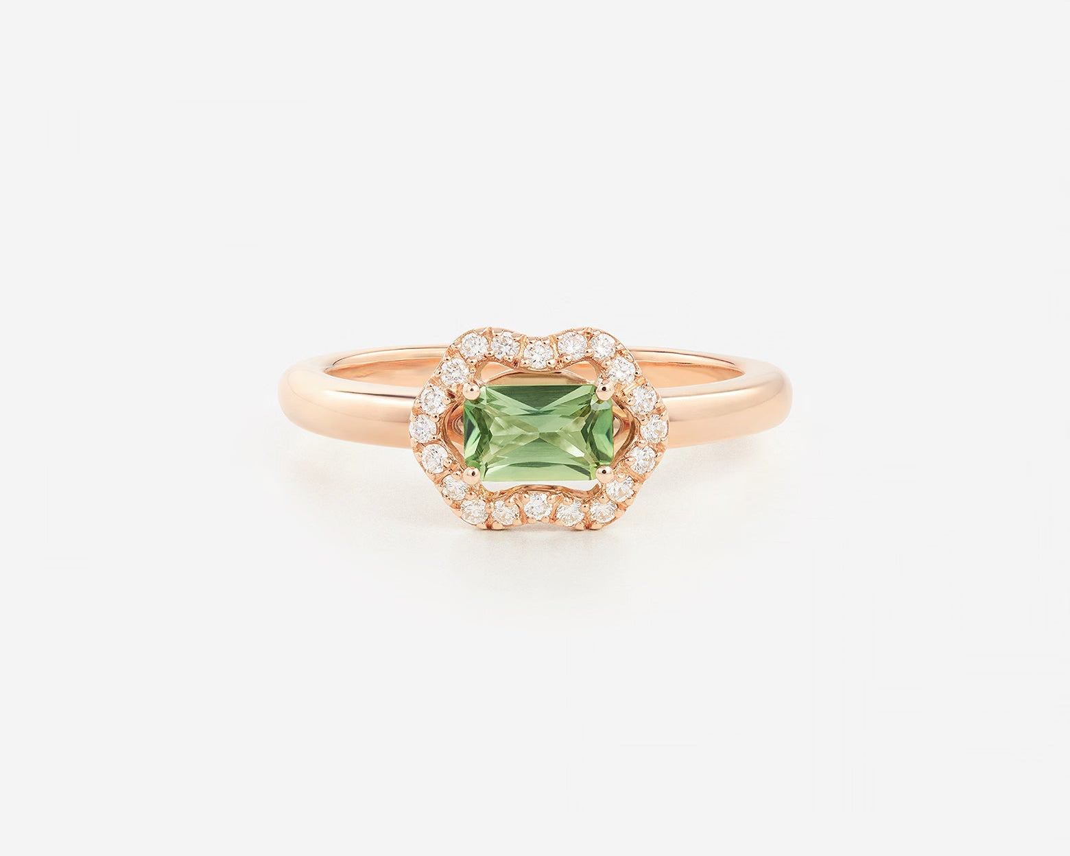 Saphir Vert | Or rose 750 ‰