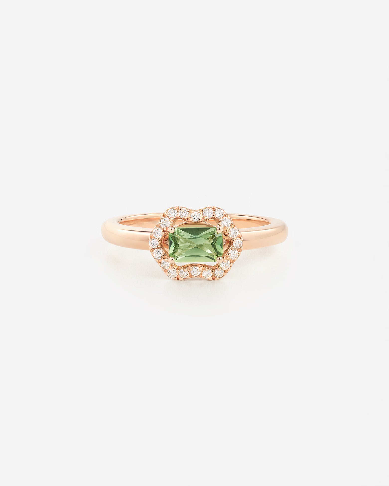 Saphir Vert | Or rose 750 ‰