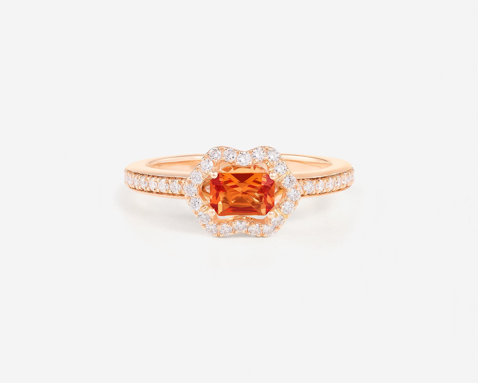 Saphir Orange | Or rose 750 ‰