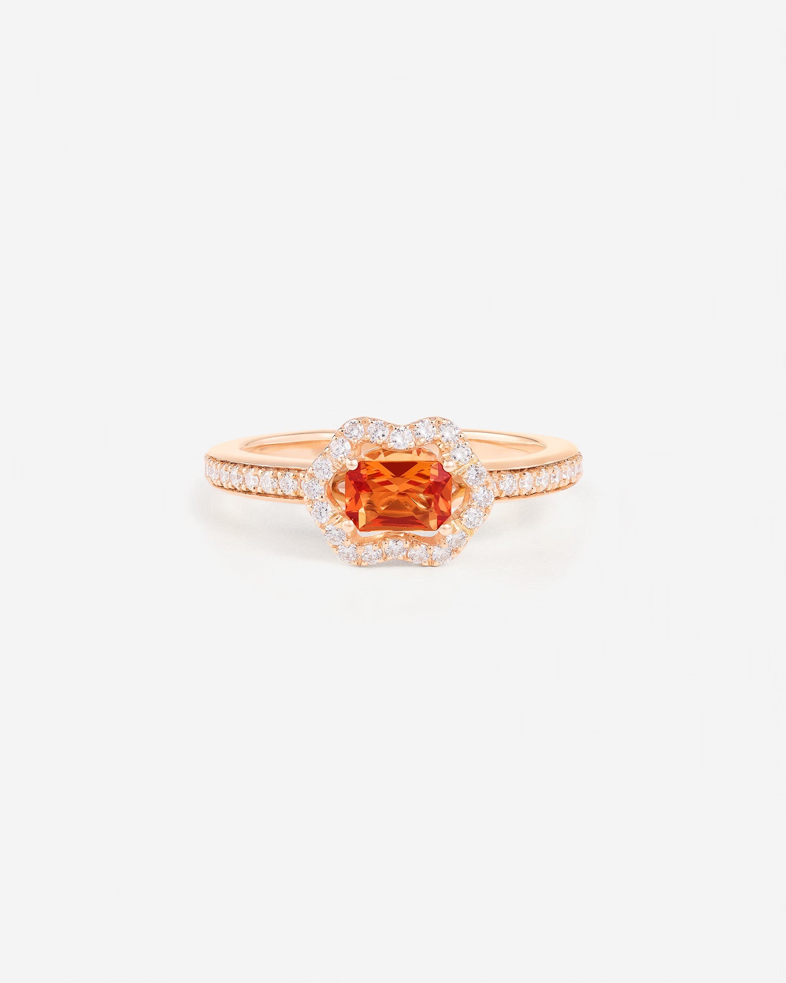 Saphir Orange | Or rose 750 ‰