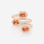 Saphir Orange | Or rose 750 ‰