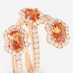 Saphir Orange | Or rose 750 ‰