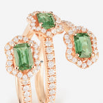 Saphir Vert | Or rose 750 ‰