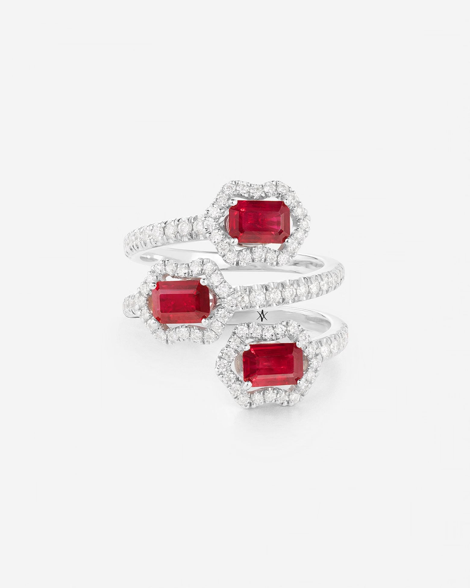 Rubis | Or blanc 750 ‰