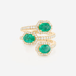 Emeraudes ovales | Or jaune 750 ‰