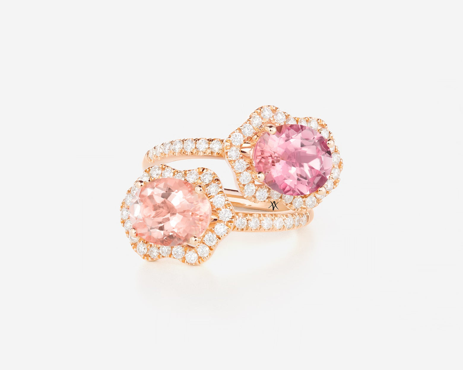 Tourmaline rose | Or rose 750 ‰
