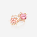 Tourmaline rose | Or rose 750 ‰
