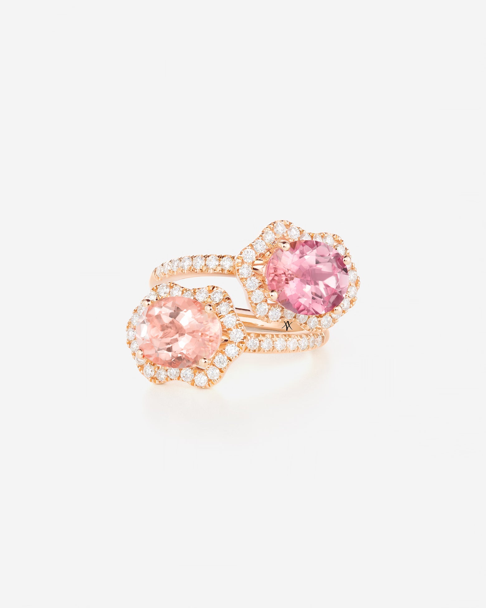 Tourmaline rose | Or rose 750 ‰