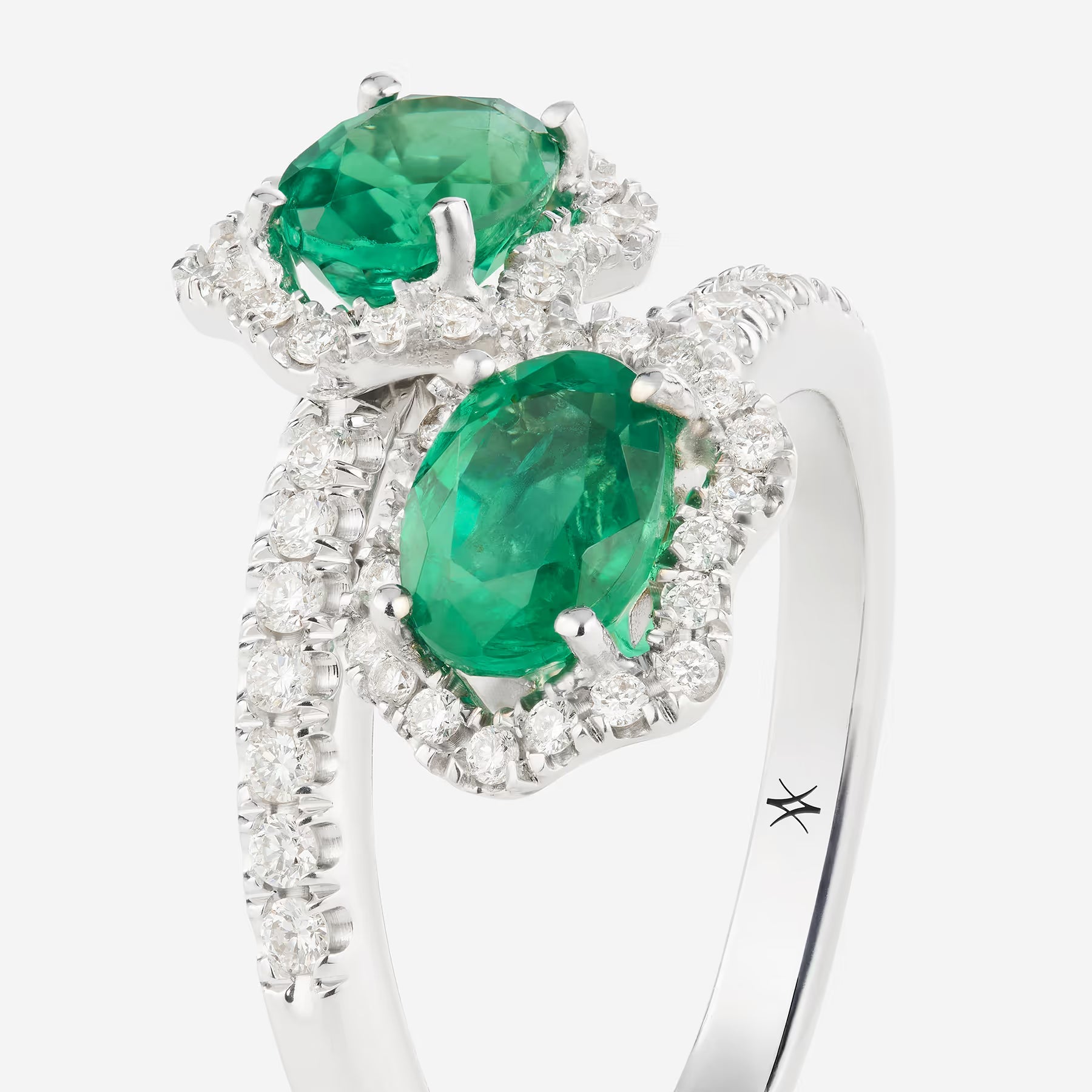 Emeraude | Or blanc 750 ‰