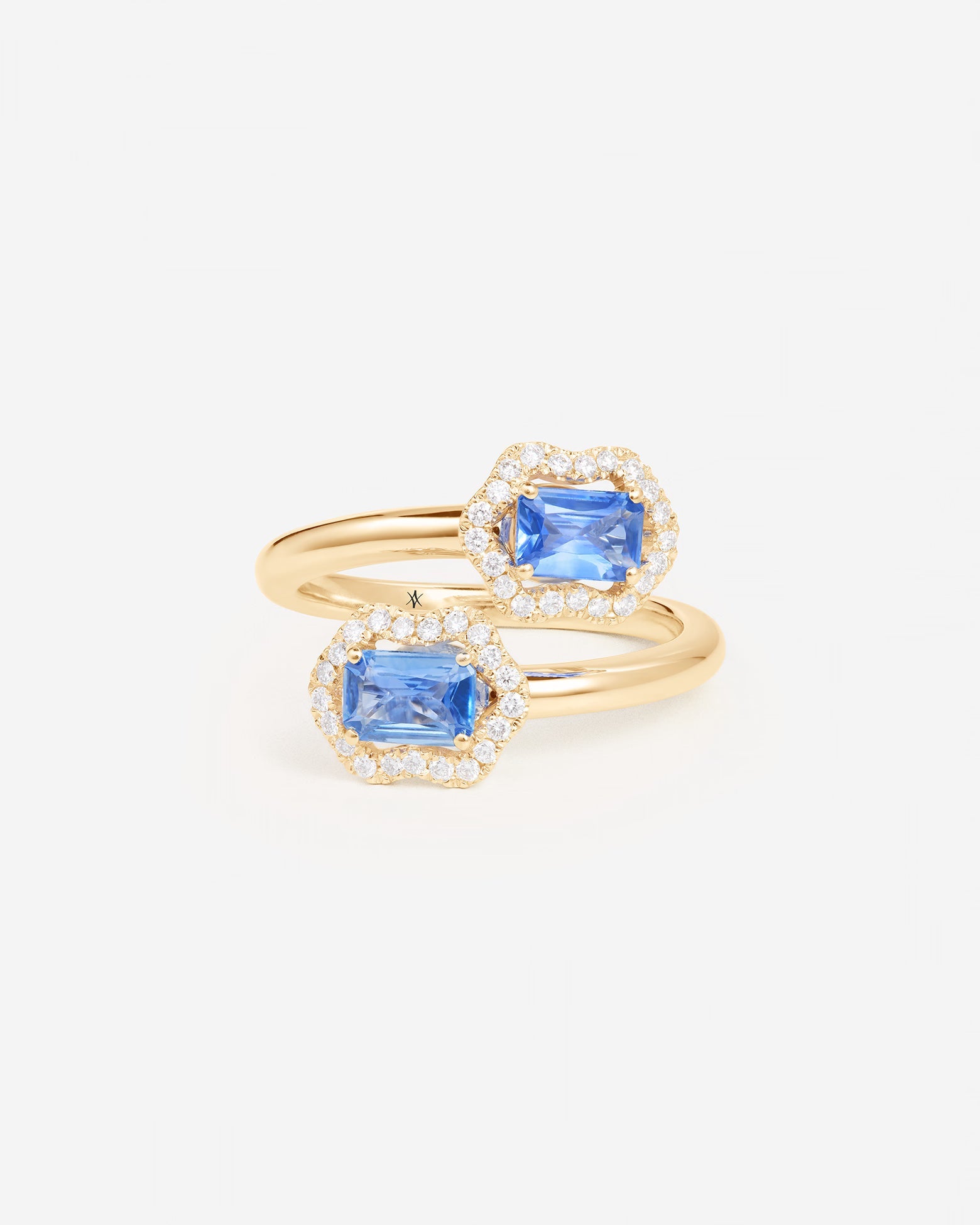 Saphir bleu | Or jaune 750 ‰
