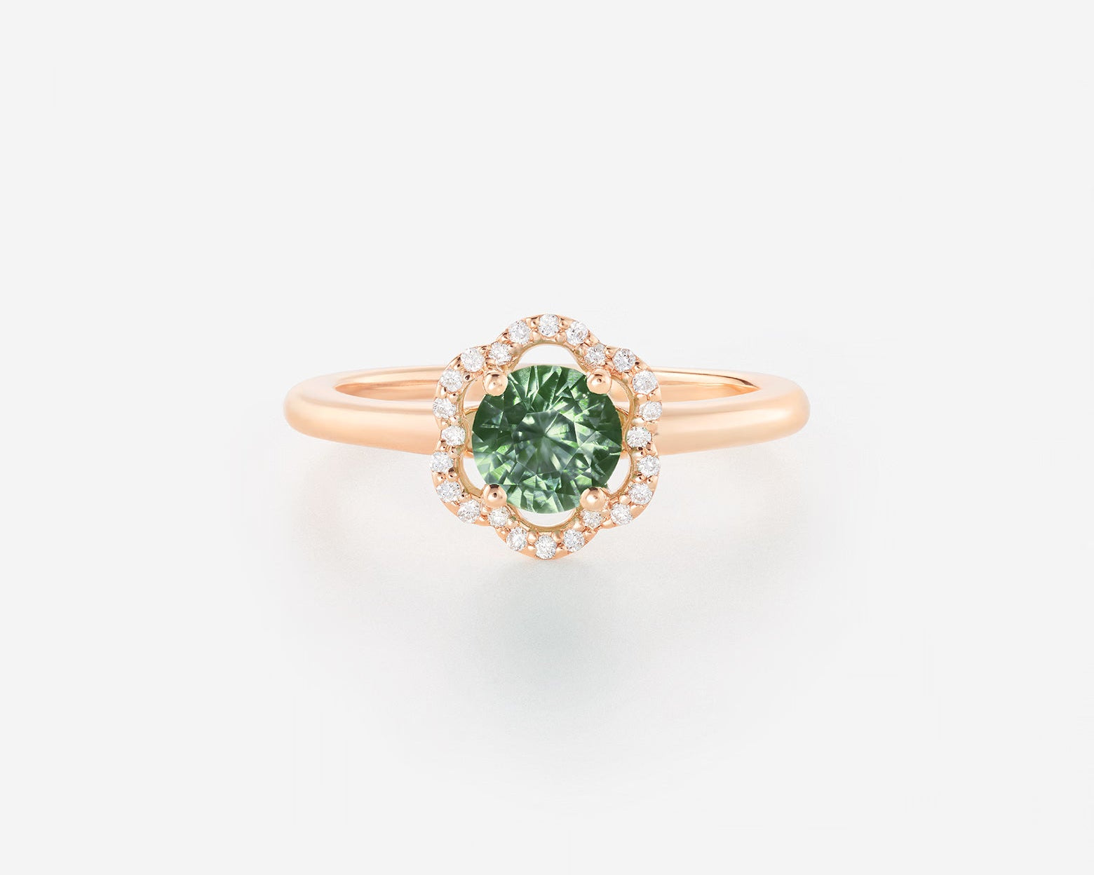 Saphir Vert | Or rose 750 ‰