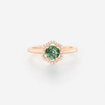 Saphir Vert | Or rose 750 ‰