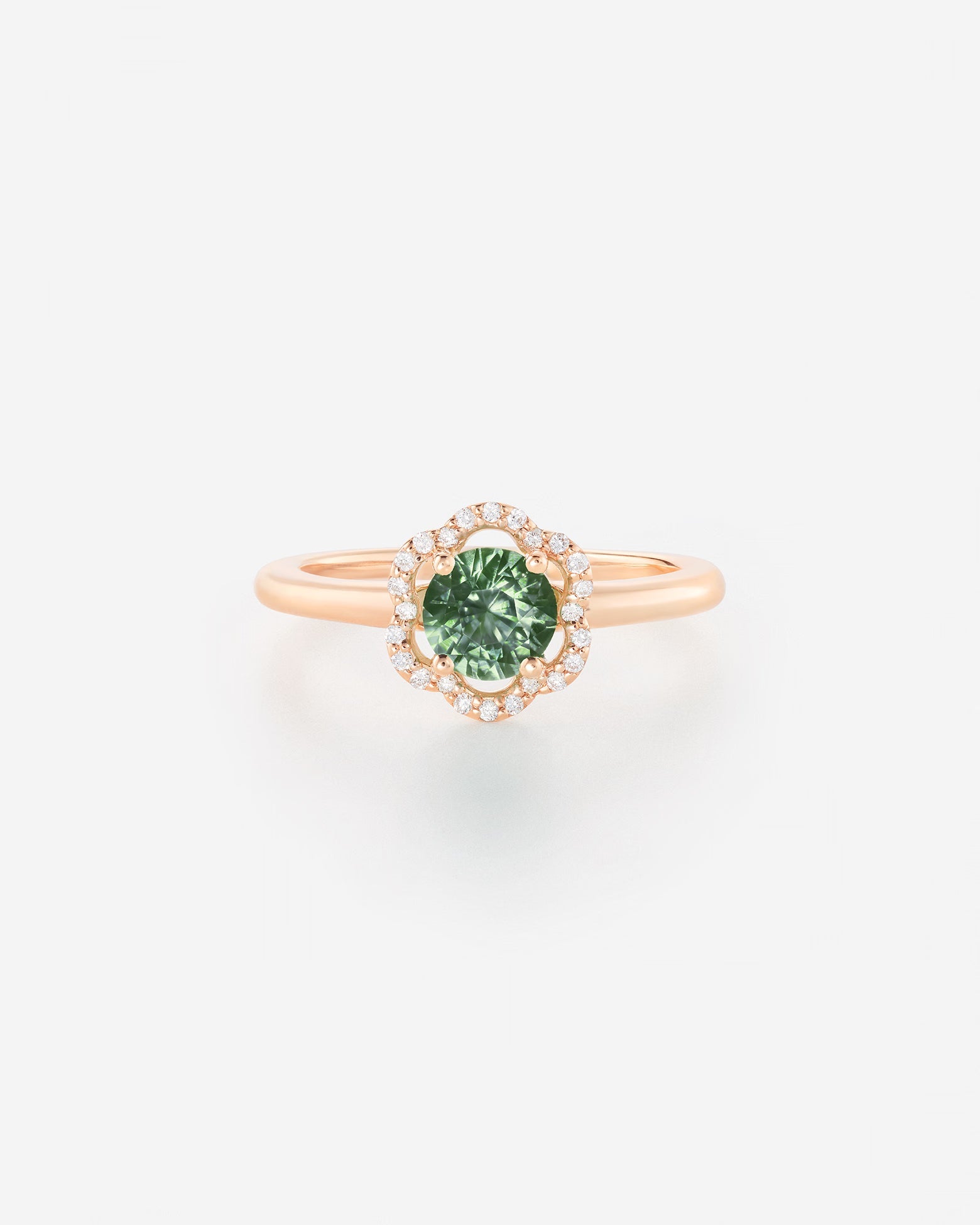 Saphir Vert | Or rose 750 ‰