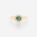 Saphir Vert | Or jaune 750 ‰