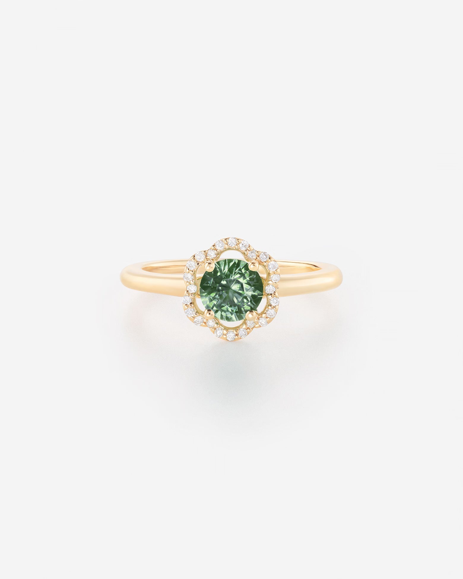 Saphir Vert | Or jaune 750 ‰