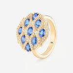 Saphir bleu | Or jaune 750 ‰