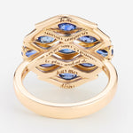 Saphir bleu | Or jaune 750 ‰