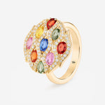 Saphirs Multicolors | Or jaune 750 ‰