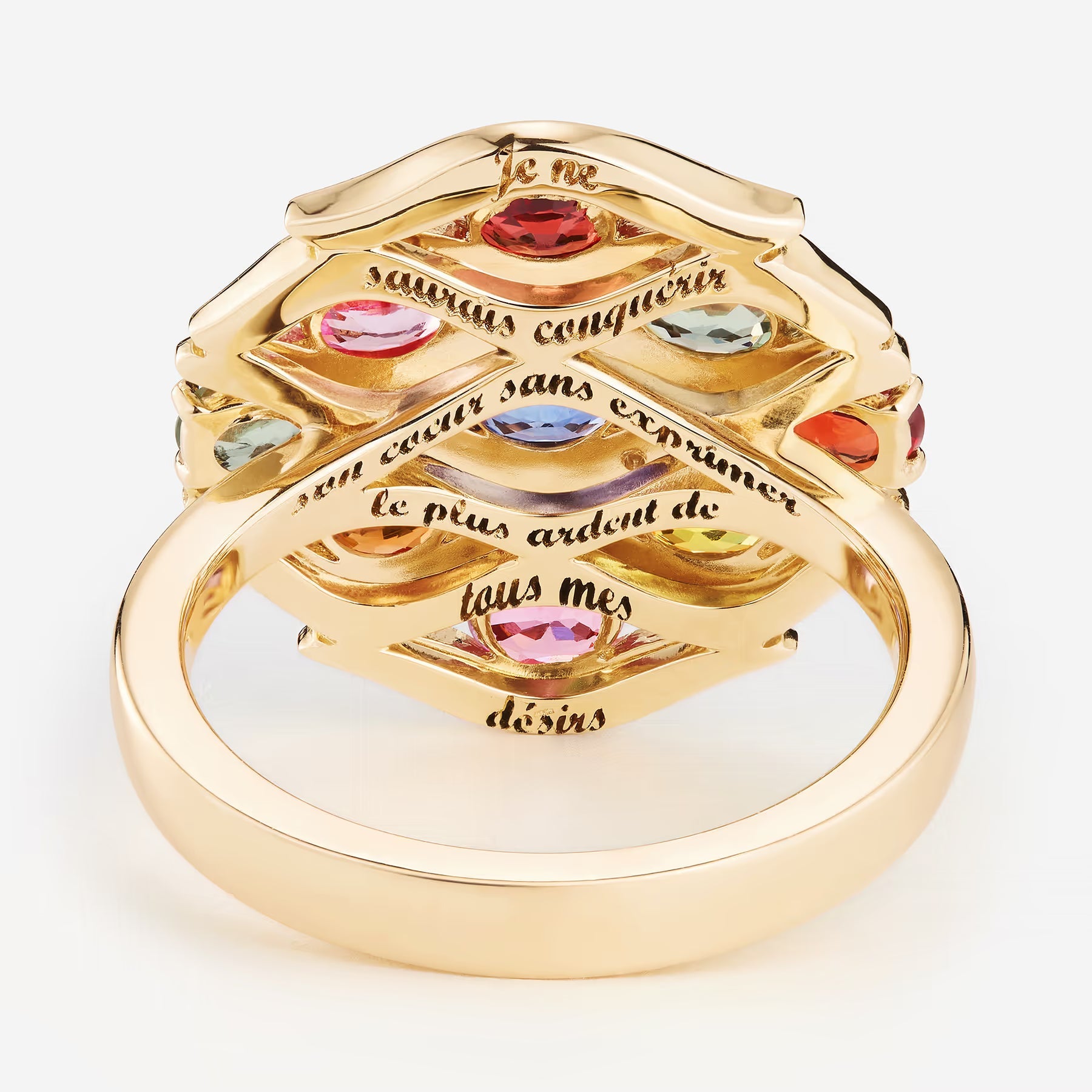 Saphirs Multicolors | Or jaune 750 ‰
