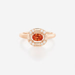 Saphir Orange | Or rose 750 ‰